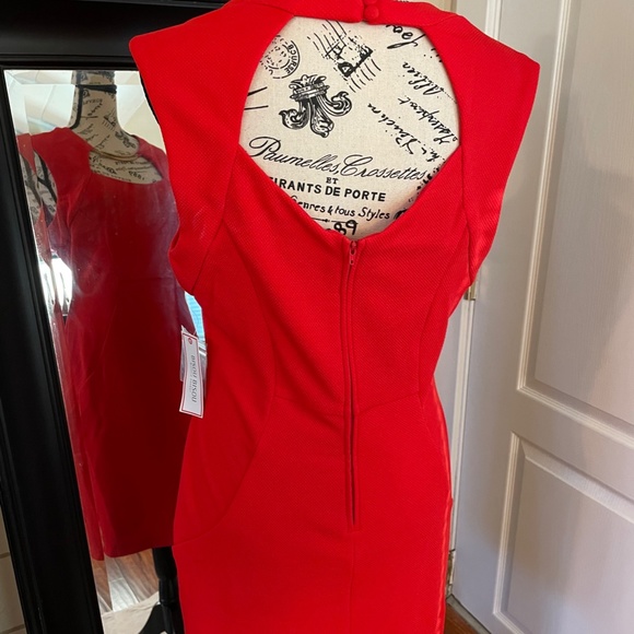 NWT - Bisou Bisou Fitted Dress with Gold Embellishment. Size 12. - Picture 3 of 5